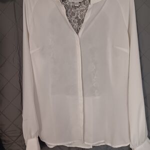 LC Lauren Conrad Chic White Blouse